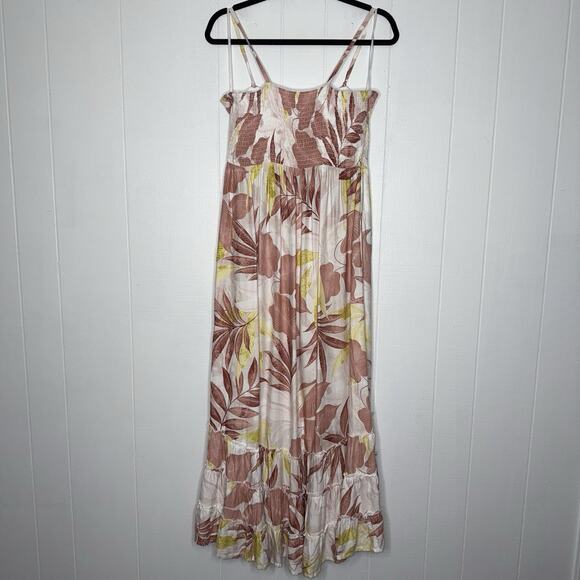 Soma Wknd Women’s Rayon Challis Convertible Maxi Dress Floral Size Large - Picture 2 of 5